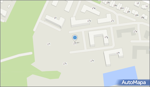 Radom, Radiowa, 17j, mapa Radomia