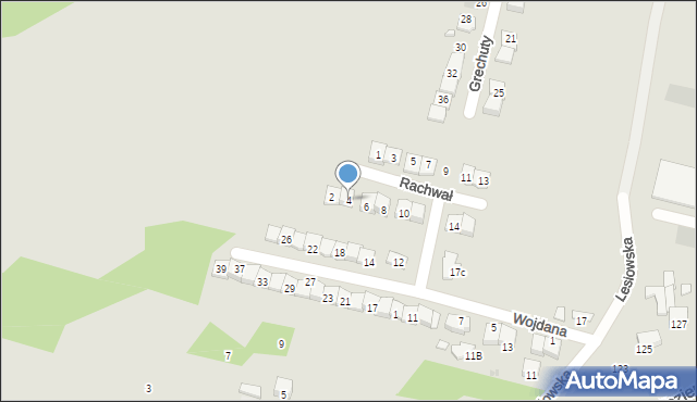Radom, Rachwał Marii Tekli, 4, mapa Radomia