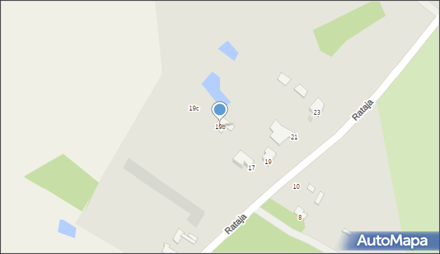 Radom, Rataja Macieja, 19b, mapa Radomia