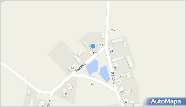 Radom, Radom, 18, mapa Radomia