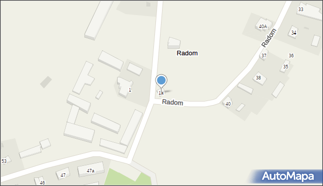 Radom, Radom, 1a, mapa Radomia