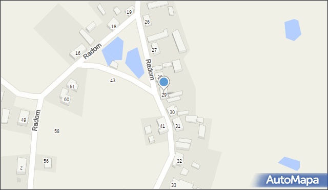 Radom, Radom, 29, mapa Radomia