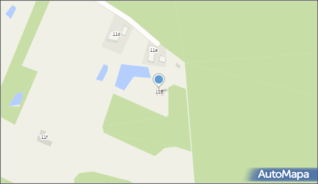 Radomek, Radomek, 11B, mapa Radomek