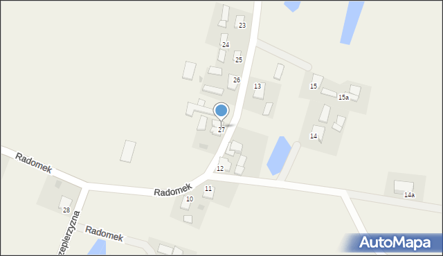 Radomek, Radomek, 27a, mapa Radomek