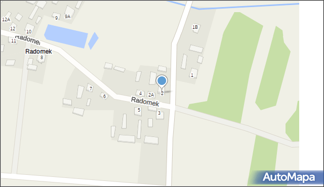 Radomek, Radomek, 2, mapa Radomek