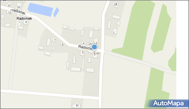 Radomek, Radomek, 3, mapa Radomek