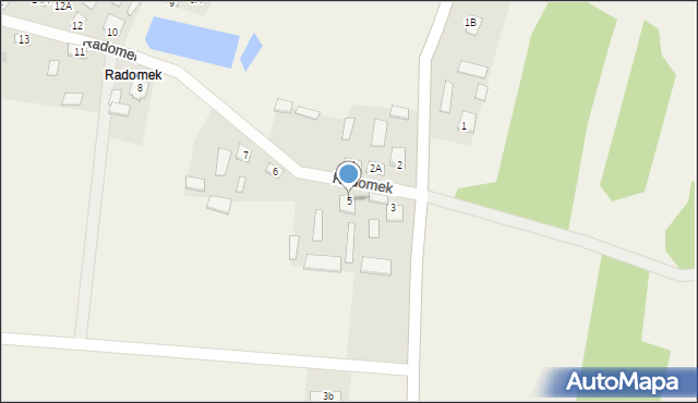 Radomek, Radomek, 5, mapa Radomek