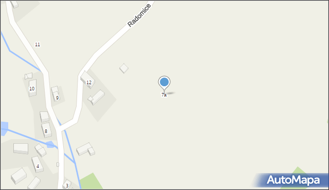 Radomice, Radomice, 7a, mapa Radomice