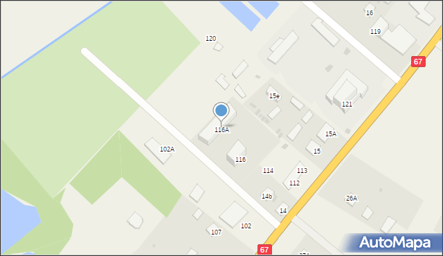 Radomice, Radomice, 116A, mapa Radomice