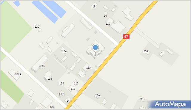 Radomice, Radomice, 121, mapa Radomice