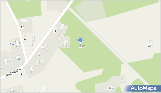 Radomicko, Radomicko, 18a, mapa Radomicko