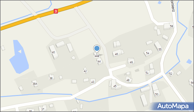 Radomierz, Radomierz, 44a, mapa Radomierz