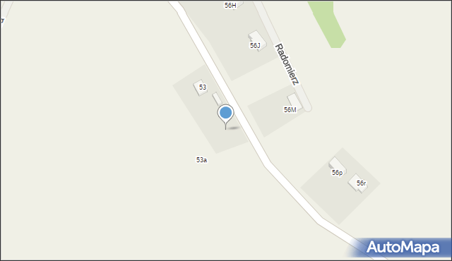 Radomierz, Radomierz, 53b, mapa Radomierz