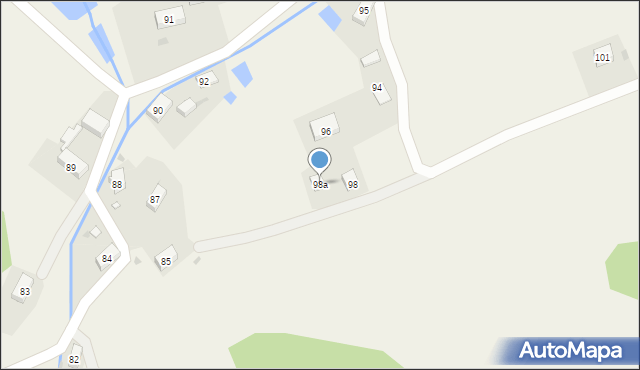 Radomierz, Radomierz, 98a, mapa Radomierz