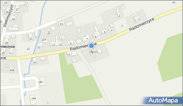Radomierzyce, Radomierzyce, 9a, mapa Radomierzyce