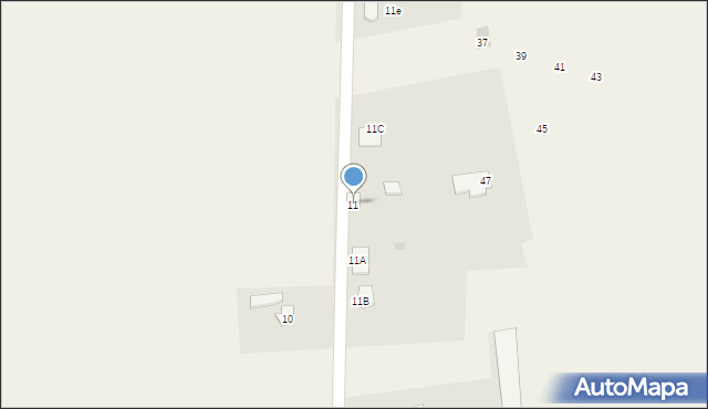 Radomin, Radomin, 11, mapa Radomin