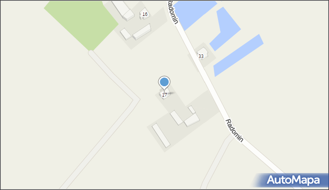 Radomin, Radomin, 17, mapa Radomin