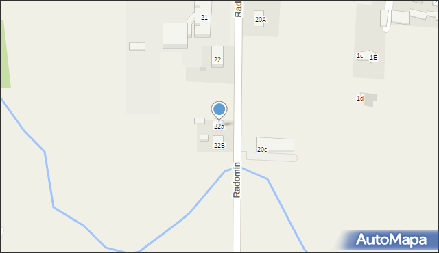 Radomin, Radomin, 22a, mapa Radomin