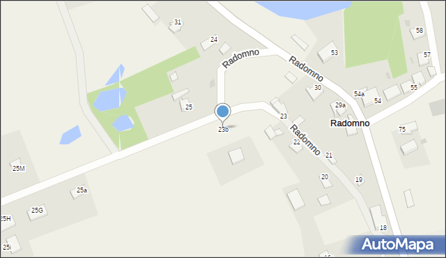 Radomno, Radomno, 23b, mapa Radomno