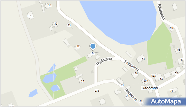 Radomno, Radomno, 24, mapa Radomno