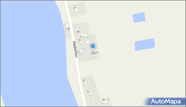 Radomno, Radomno, 63a, mapa Radomno