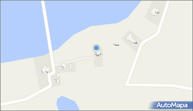 Radomno, Radomno, 74a, mapa Radomno