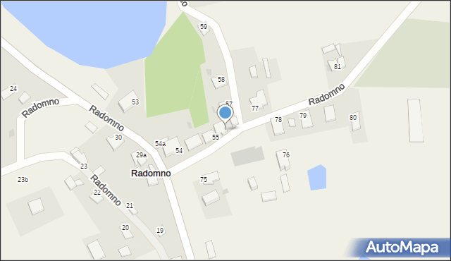 Radomno, Radomno, 56, mapa Radomno