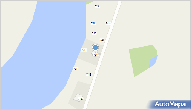 Radomno, Radomno, 74G, mapa Radomno