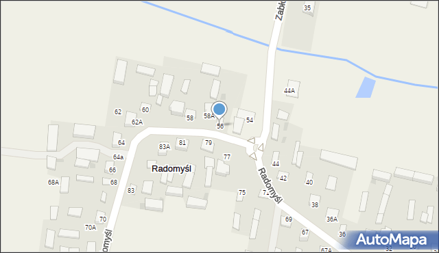 Radomyśl, Radomyśl, 56, mapa Radomyśl
