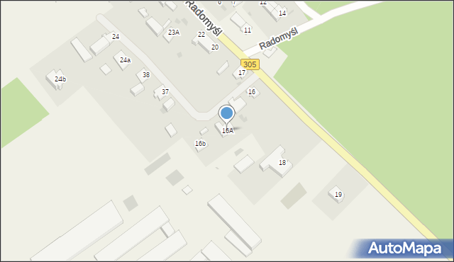 Radomyśl, Radomyśl, 16A, mapa Radomyśl