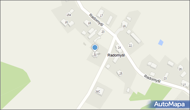 Radomyśl, Radomyśl, 21, mapa Radomyśl