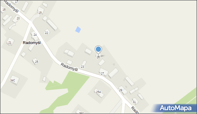 Radomyśl, Radomyśl, 26, mapa Radomyśl