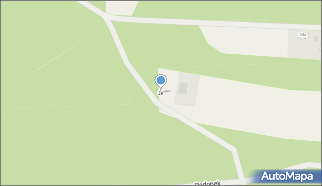 Radonek, Radonek, 1a, mapa Radonek