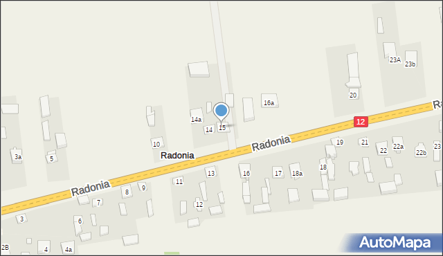 Radonia, Radonia, 15, mapa Radonia