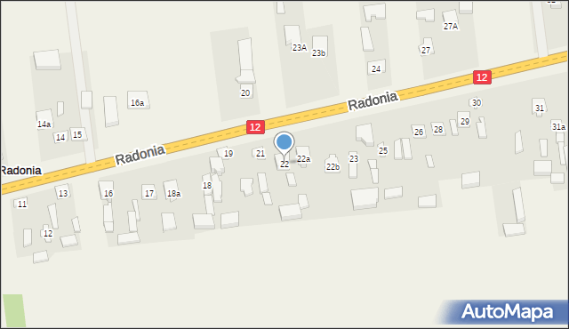 Radonia, Radonia, 22, mapa Radonia