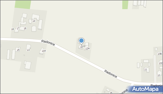 Radonice, Radonice, 12, mapa Radonice