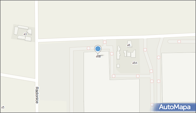 Radonice, Radonice, 46B, mapa Radonice