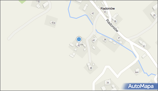 Radoniów, Radoniów, 41, mapa Radoniów