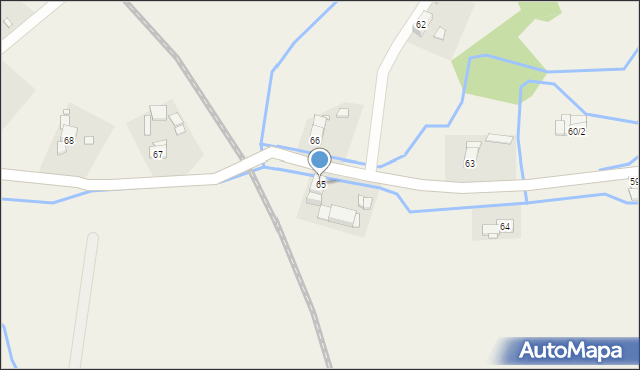 Radoniów, Radoniów, 65, mapa Radoniów