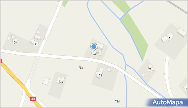 Radoniów, Radoniów, 74, mapa Radoniów