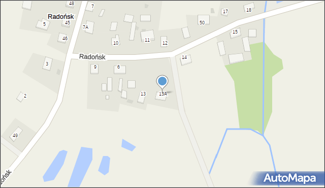 Radońsk, Radońsk, 13A, mapa Radońsk