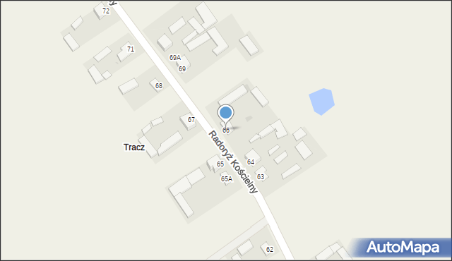 Radoryż Kościelny, Radoryż Kościelny, 66, mapa Radoryż Kościelny