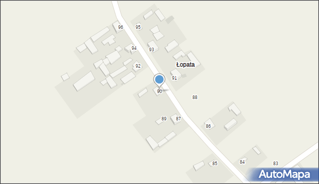 Radoryż Kościelny, Radoryż Kościelny, 90, mapa Radoryż Kościelny