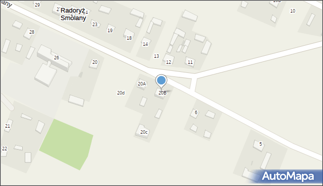 Radoryż Smolany, Radoryż Smolany, 20B, mapa Radoryż Smolany