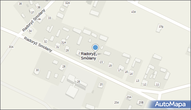 Radoryż Smolany, Radoryż Smolany, 24, mapa Radoryż Smolany