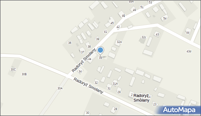 Radoryż Smolany, Radoryż Smolany, 33, mapa Radoryż Smolany