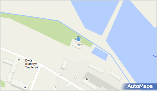 Radoryż Smolany, Radoryż Smolany, 35, mapa Radoryż Smolany