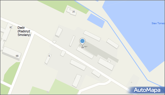 Radoryż Smolany, Radoryż Smolany, 9a, mapa Radoryż Smolany