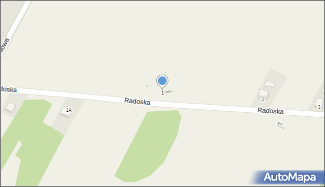 Radoska, Radoska, 1, mapa Radoska