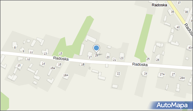 Radoska, Radoska, 19, mapa Radoska